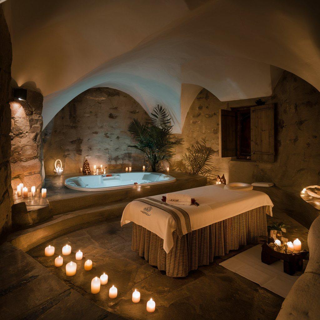 Signature gel massage therapy room